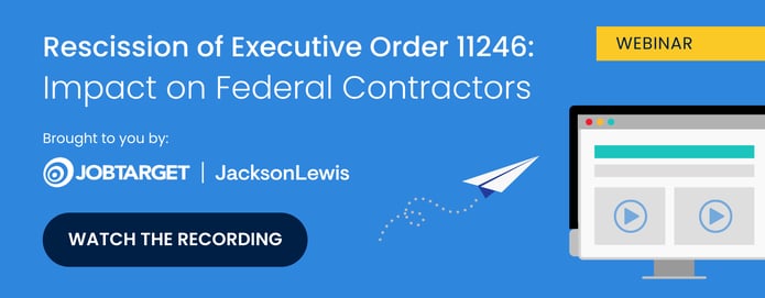 Rescission of Executive Order 11246 Webinar Blog Insert